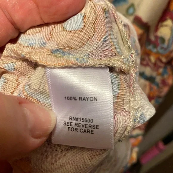 Paisley flowing 3/4 sleeves dress - Picture 5 of 8